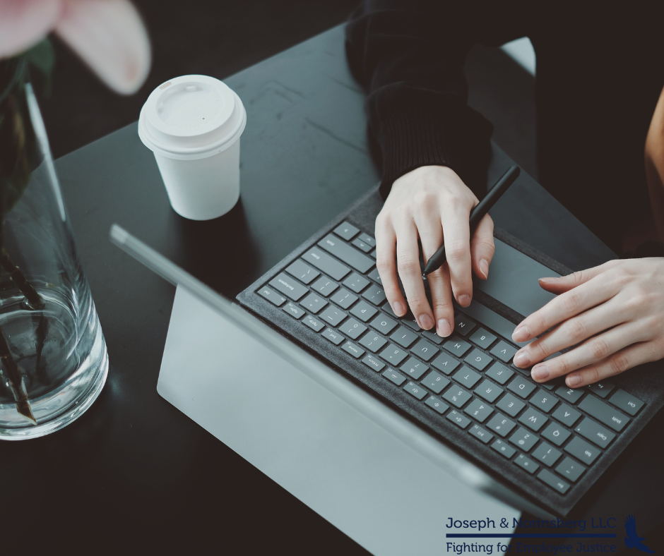 Person working on computer