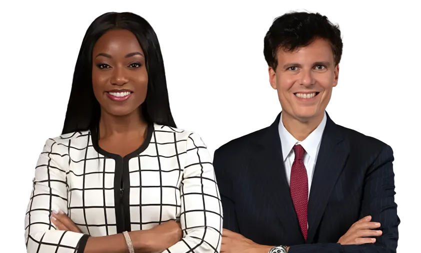Bennita Joseph and Jon Norinsberg in a group headshot photo