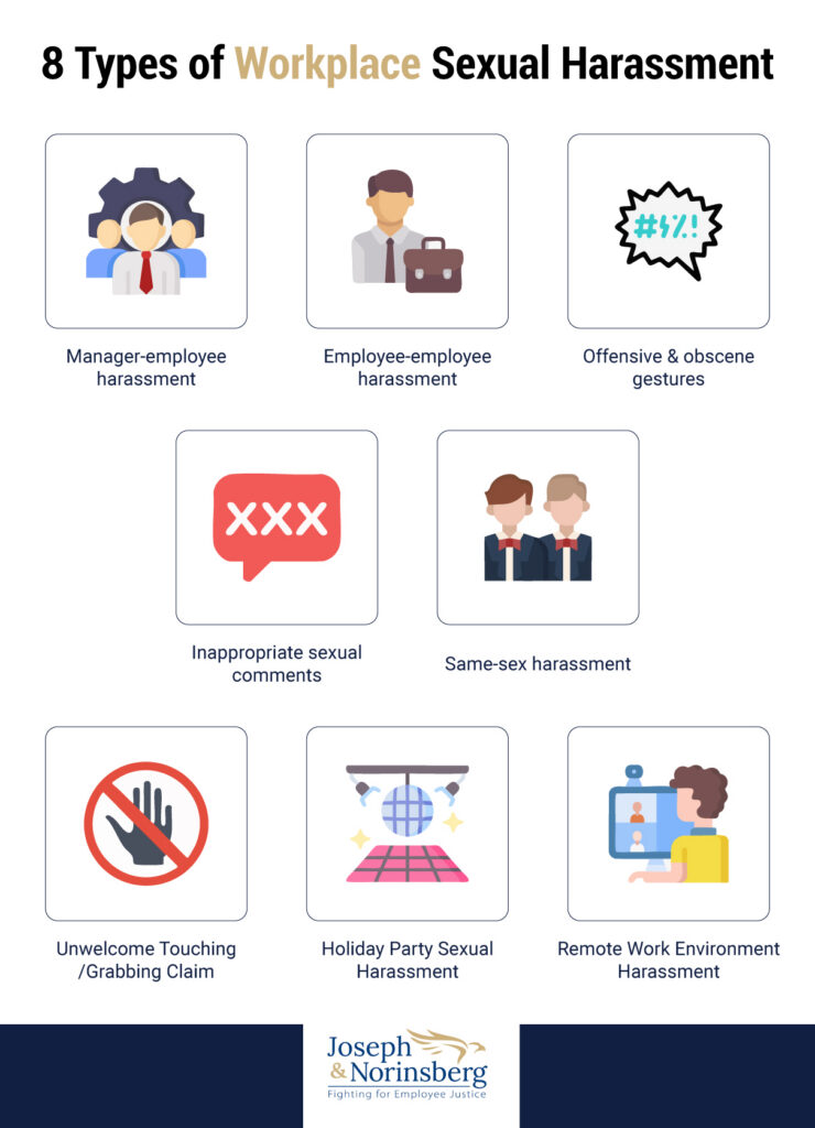 Infographic showing 8 ways to combat sexual harassment