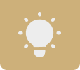 light bulb icon with gold